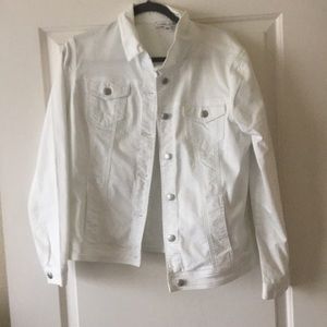 Tribal White Denim Jacket